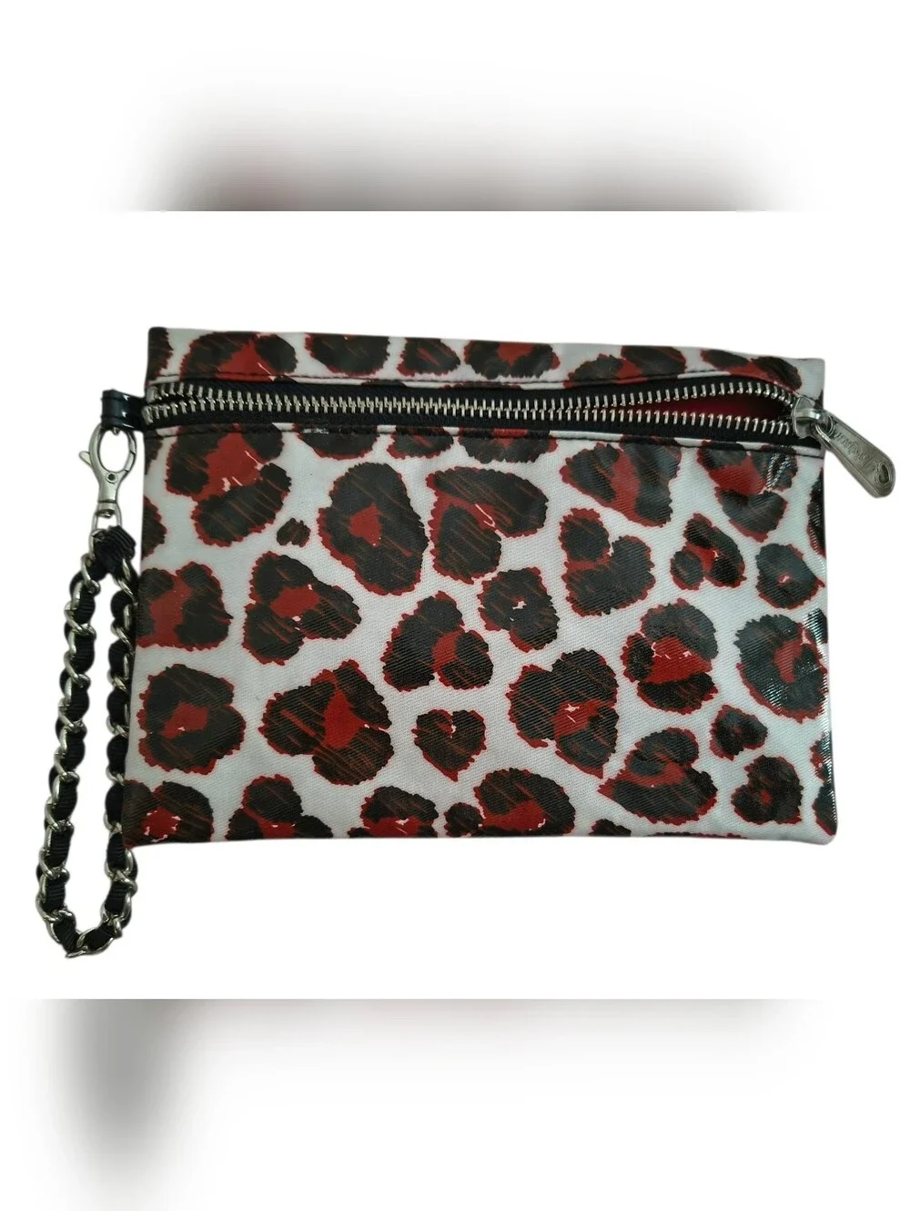 Brighton Coated Leopard Print Wristlet/Clutch